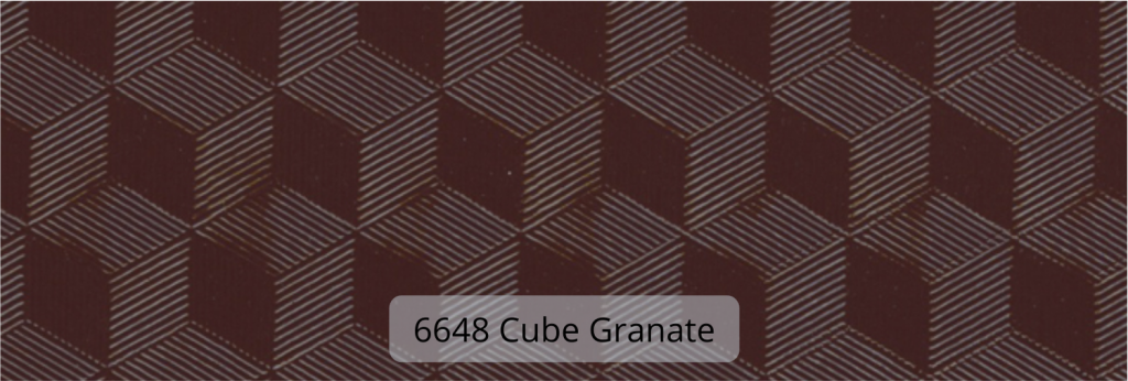 Tejido 6648 Cube Granate ref