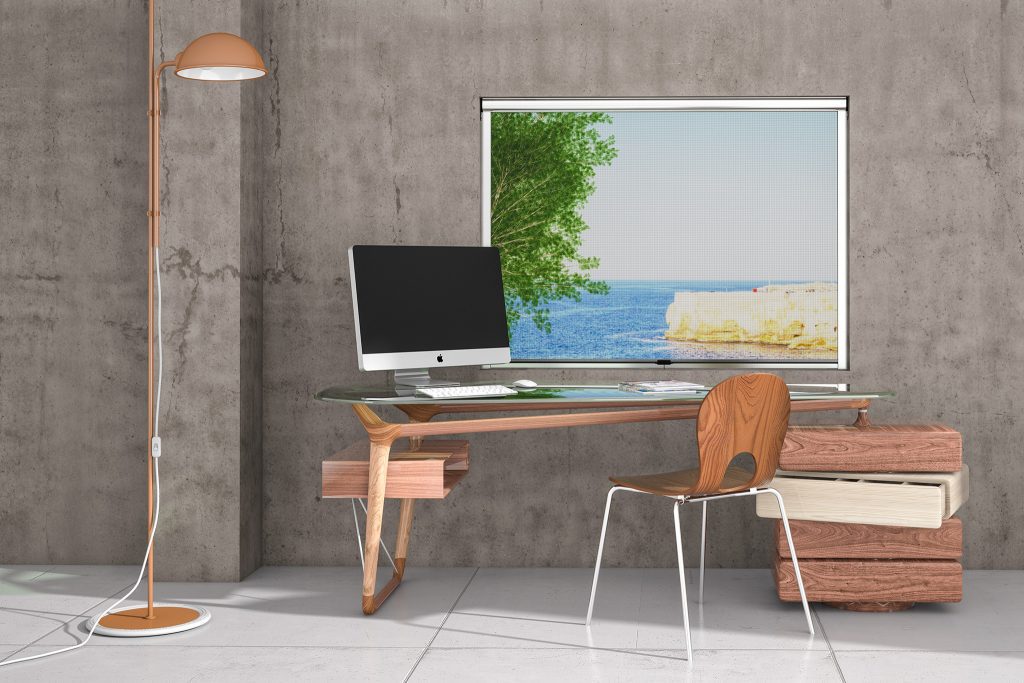 Mosquitera wind vertical