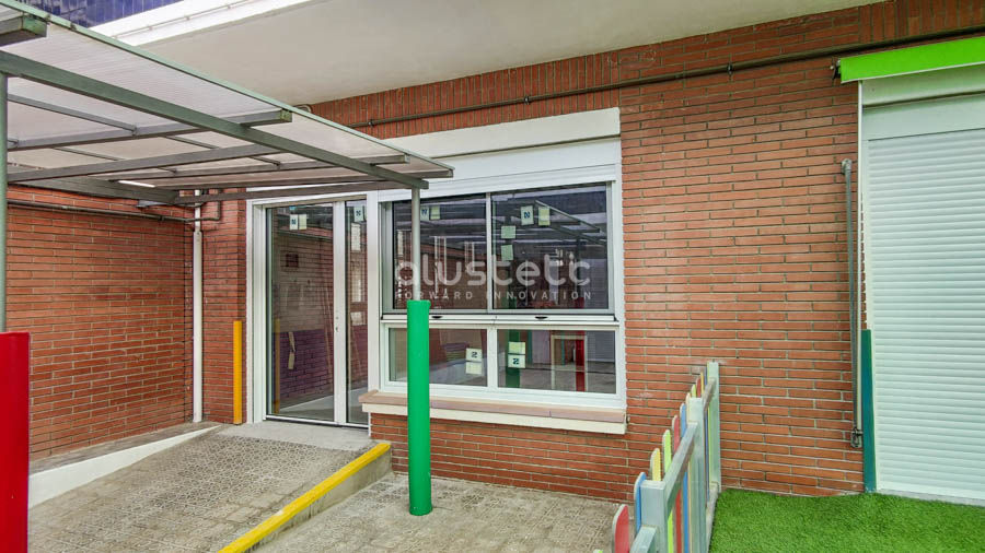 Aluminium windows installed at El Gavot Nursery School